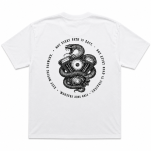 v twin serpent tee ホワイト